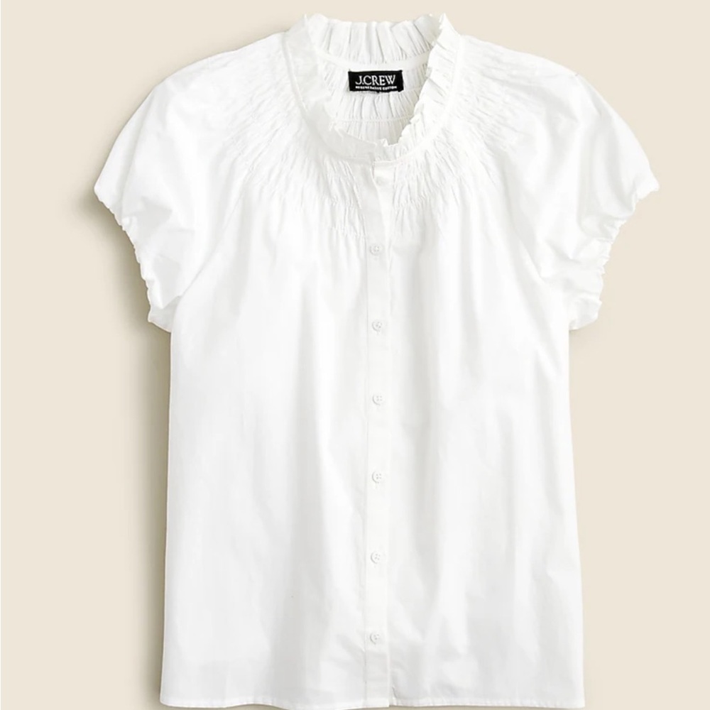 JCREW Smocked-neck top size 2X NWT
